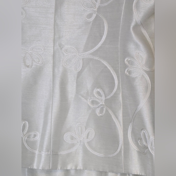 Vintage-Inspired Kasper Ivory 3-Piece Suit Set Jacket Top Skirt Size 8 Wedding - Picture 7 of 16